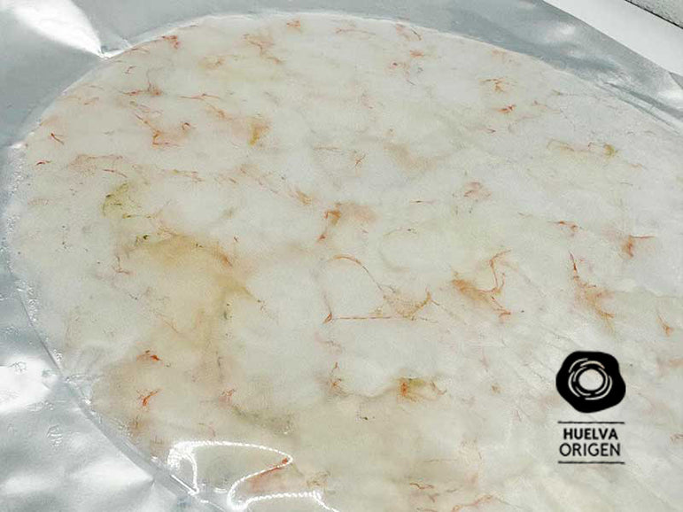 Carpaccio Gamba Blanca de Huelva 70grs HuelvaOrigen